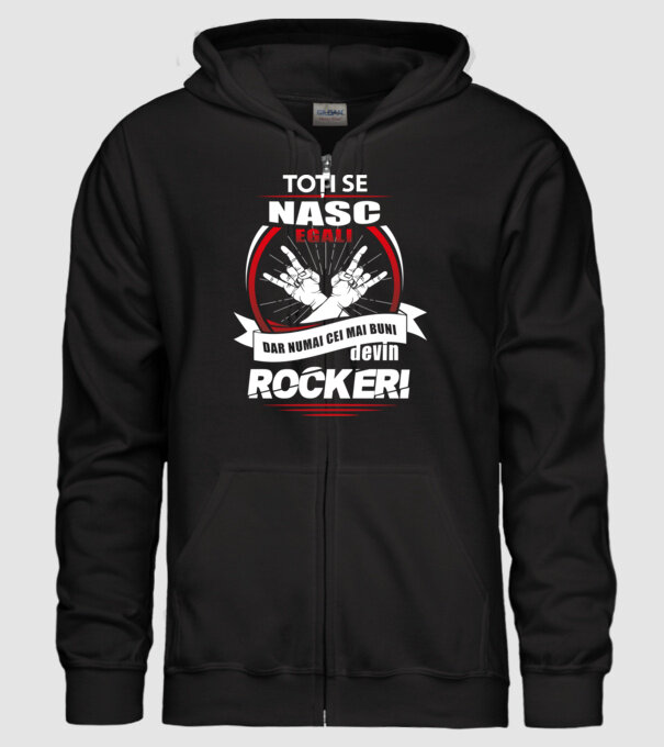 toți se nasc egali, dar numai cei mai buni devin rockeri model negru pe tricou