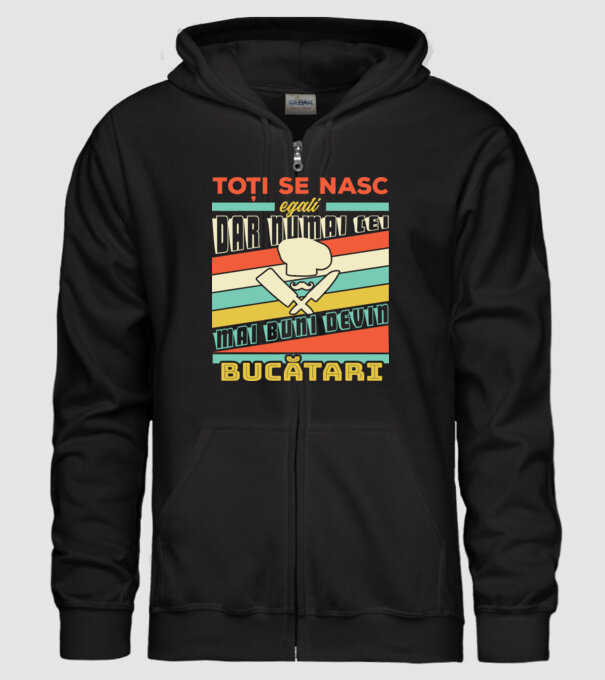 toți se nasc egali, dar numai cei mai buni devin bucătari model negru pe tricou