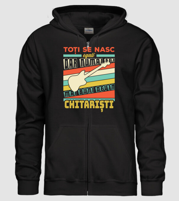 toți se nasc egali, dar numai cei mai buni devin chitariști model negru pe tricou