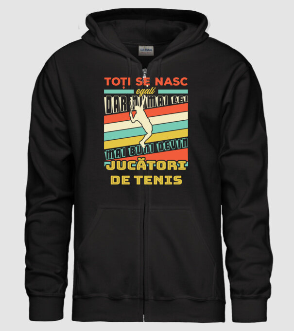 toți se nasc egali, dar numai cei mai buni devin jucători de tenis model negru pe tricou