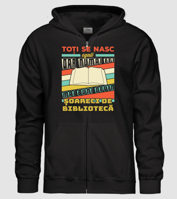 toți se nasc egali, dar numai cei mai buni devin șoareci de bibliotecă model negru pe tricou