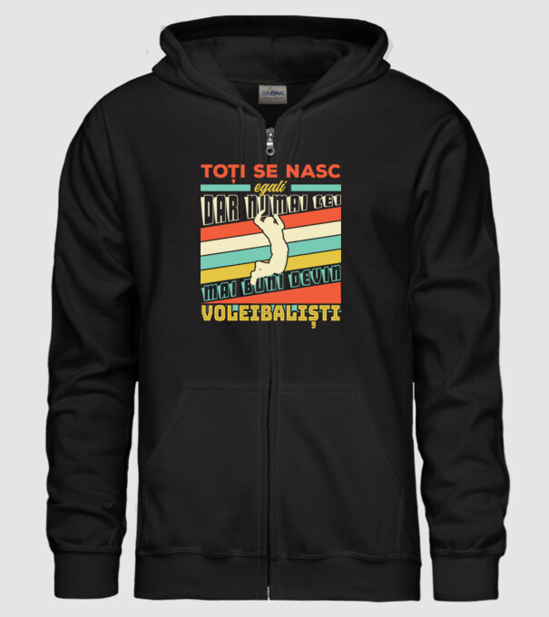 Toți se nasc egali, dar numai cei mai buni devin_voleibaliști model negru pe tricou