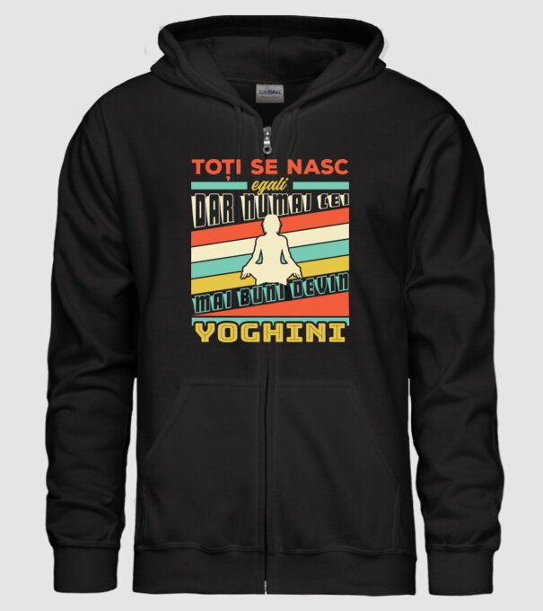 toți se nasc egali, dar numai cei mai buni devin yoghini model negru pe tricou