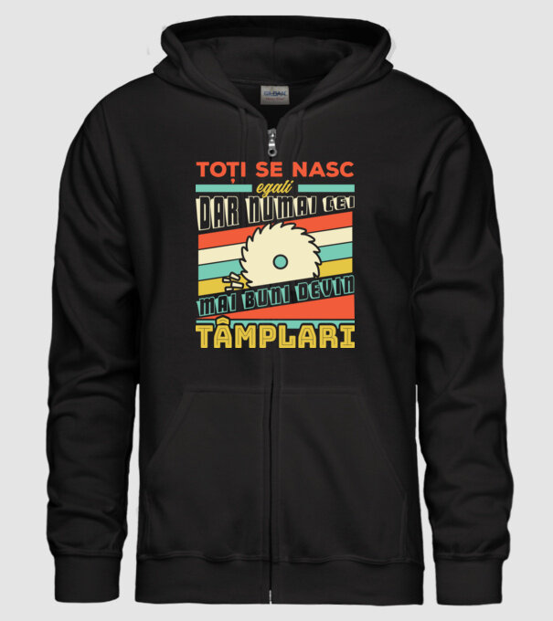 Toți se nasc egali, dar numai cei mai buni devin tâmplari model negru pe tricou