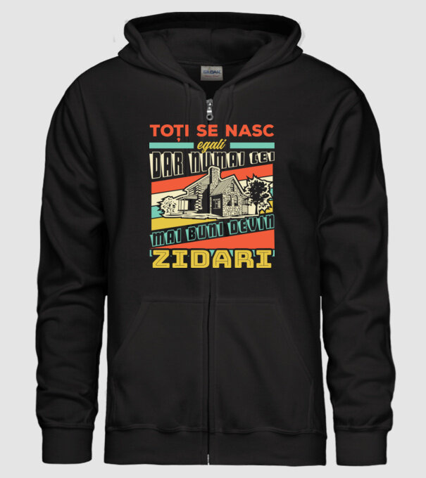 Toți se nasc egali, dar numai cei mai buni devin zidari model negru pe tricou