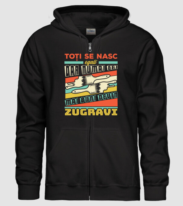 Toți se nasc egali, dar numai cei mai buni devin zugravi model negru pe tricou