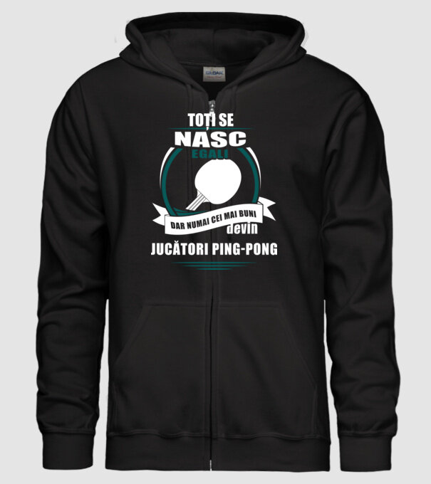 toți se nasc egali, dar numai cei mai buni devin jucători ping-pong model negru pe tricou