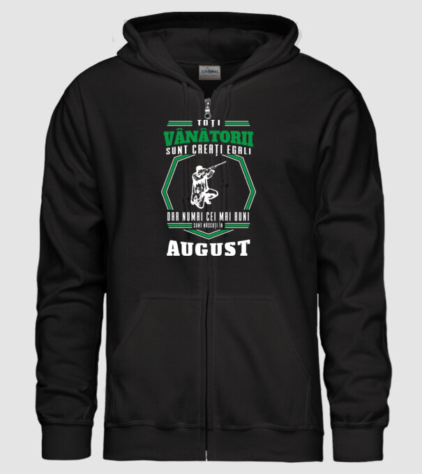 Toți vânătorii sunt creați egali, dar numai cei mai buni sunt născuți în august model negru pe tricou