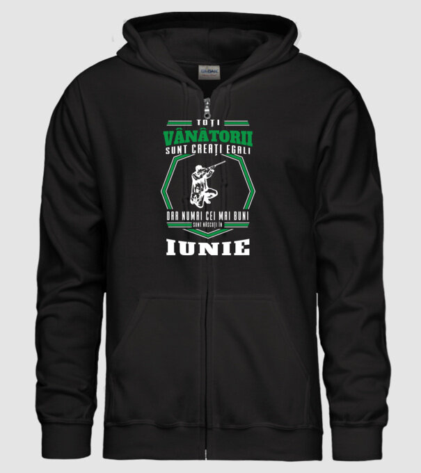 Toți vânătorii sunt creați egali, dar numai cei mai buni sunt născuți în iunie model negru pe tricou