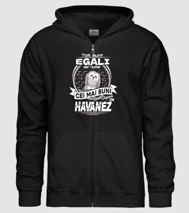 Toți sunt egali, dar numai cei mai buni devin stăpâni de havanez lght model negru pe tricou