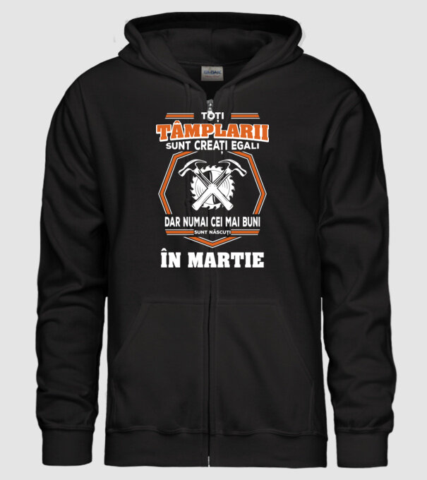 toți tâmplarii sunt creați egali, dar numai cei mai buni sunt născuți în martie model negru pe tricou