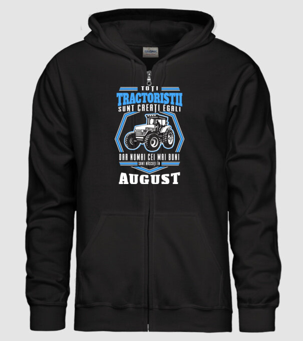 Toți tractoriștii sunt creați egali, dar numai cei mai buni sunt născuți în august model negru pe tricou