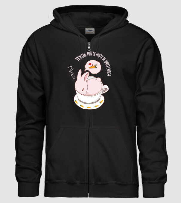 tricoul meu de Paște de băut cafea model negru pe tricou