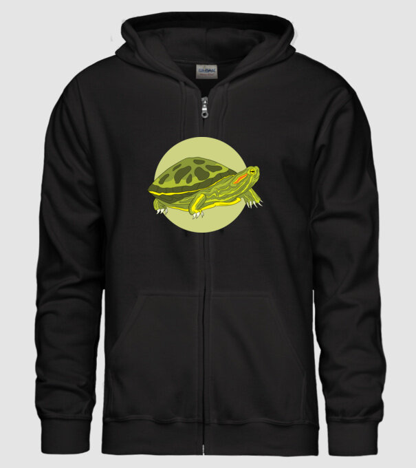 Turtle model negru pe tricou