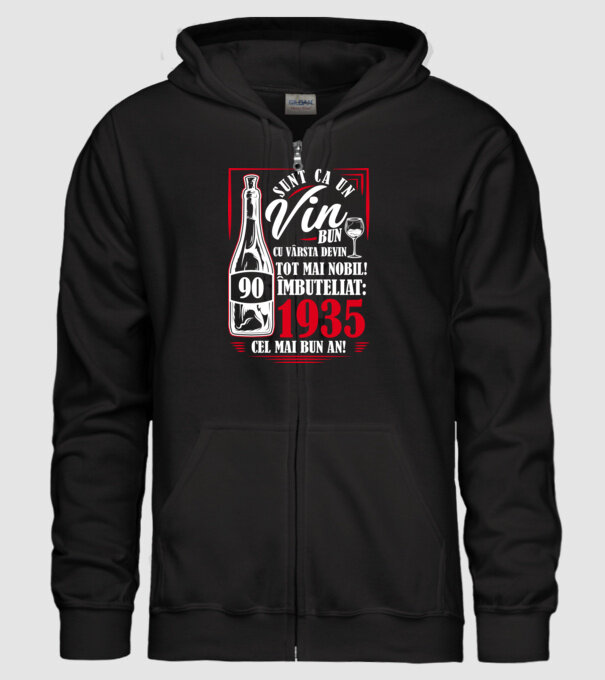 Un Vin Bun 1935 - Negru model negru pe tricou
