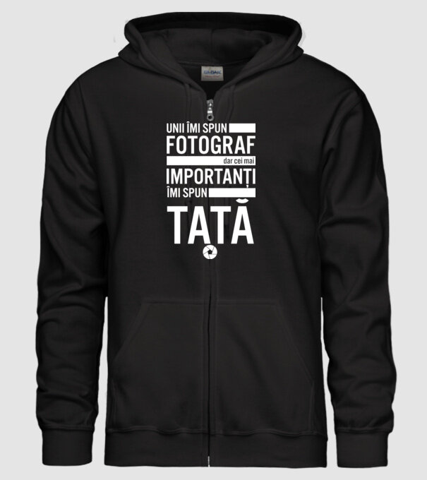 unii îmi spun fotograf, dar cei mai importanți îmi spun tată model negru pe tricou
