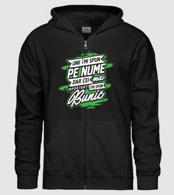 Unii îmi spun pe nume, dar cei mai importanți îmi spun bunic model negru pe tricou
