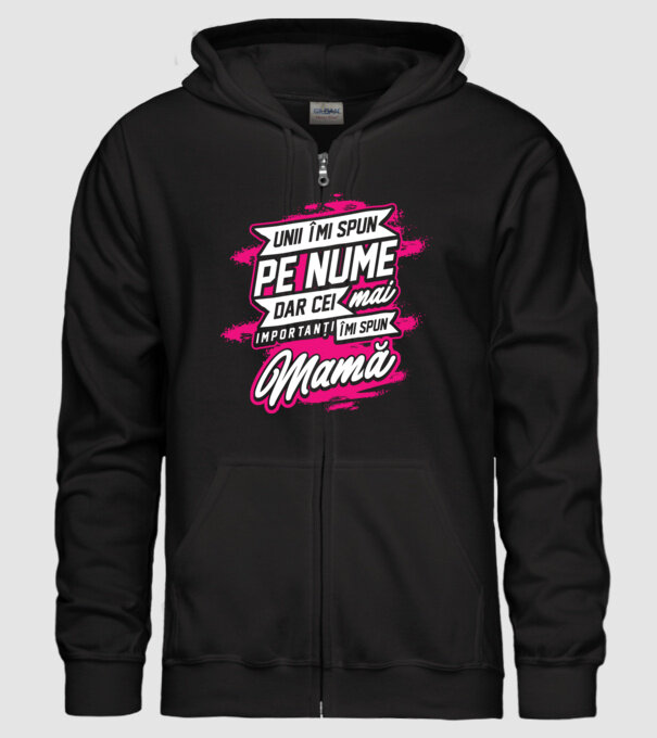 Unii îmi spun pe nume, dar cei mai importanți îmi spun mamă model negru pe tricou