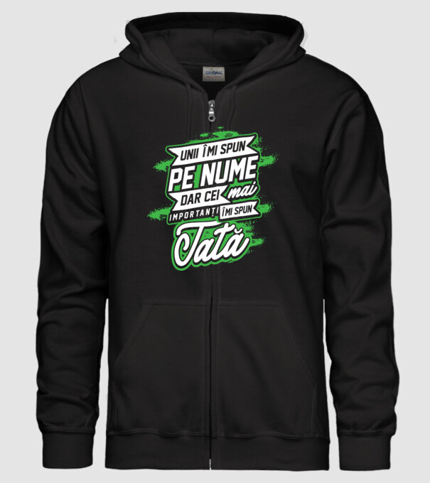 Unii îmi spun pe nume, dar cei mai importanți îmi spun tată model negru pe tricou