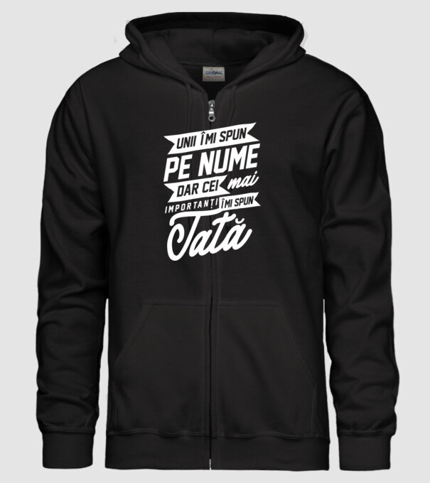 Unii îmi spun pe nume, dar cei mai importanți îmi spun tată model negru pe tricou
