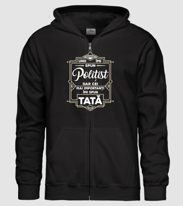 Unii îmi spun Polițist, dar cei mai importanți îmi spun tată model negru pe tricou