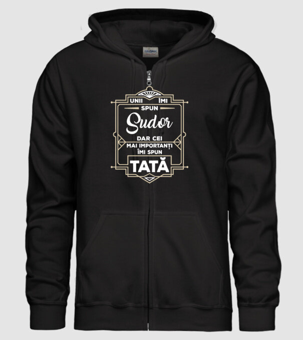 Unii îmi spun_Sudor model negru pe tricou