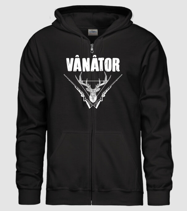 vânător model negru pe tricou