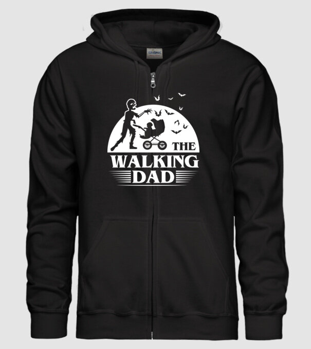 Walking dad model negru pe tricou