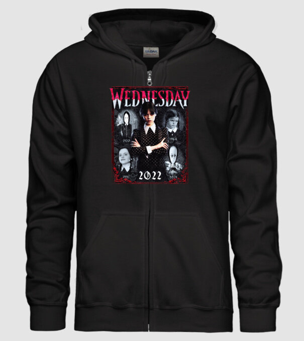 WEDNESDAY multi all time model negru pe tricou