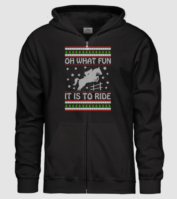 What Fun is to ride - Horse model negru pe tricou