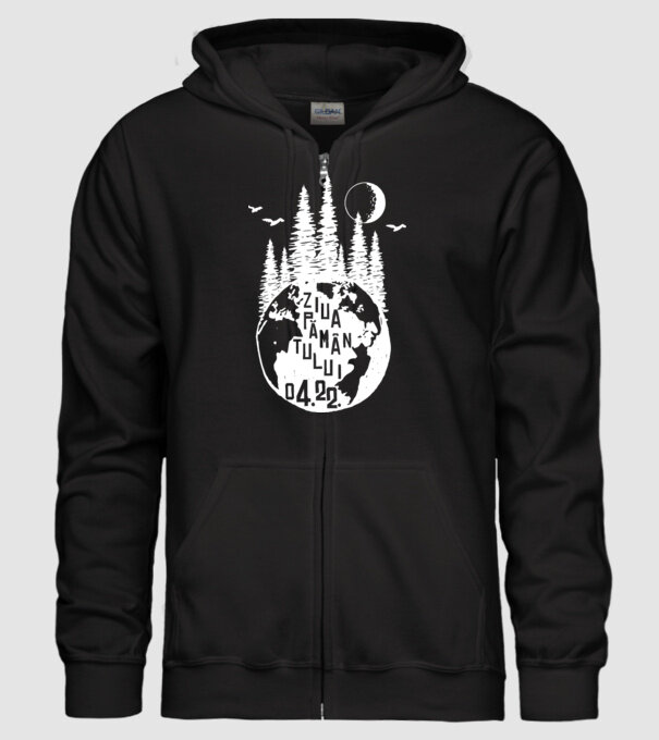 Ziua Pământului 22.04. model negru pe tricou