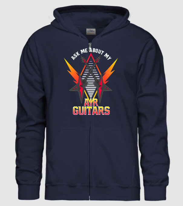 Ask me about model albastru închis pe tricou