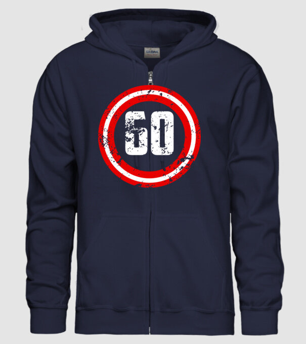 Birthday captain 60 Years old model albastru închis pe tricou