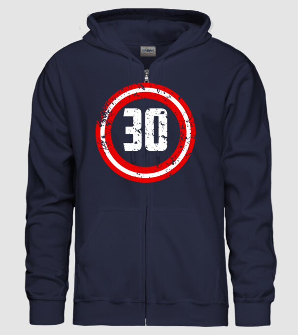 Birthday captain 30 Years old model albastru închis pe tricou
