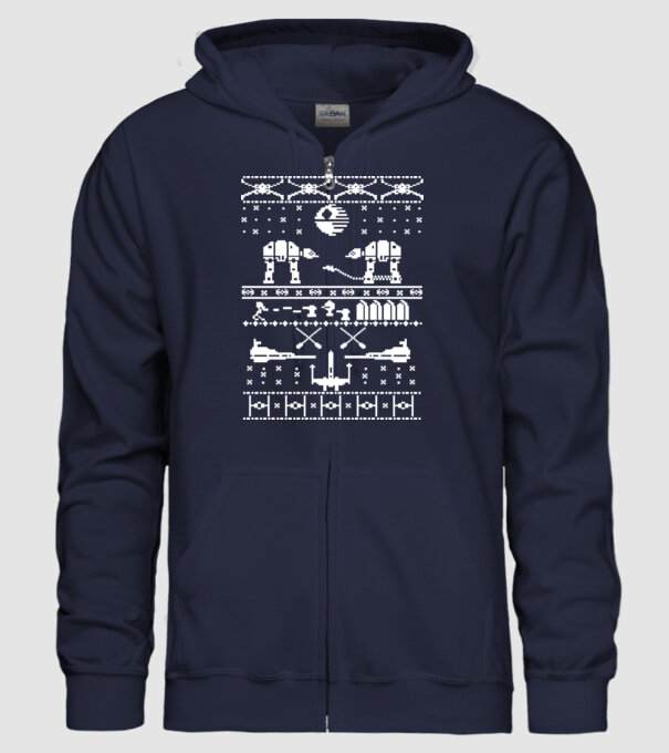 crăciun cu Walker model albastru închis pe tricou