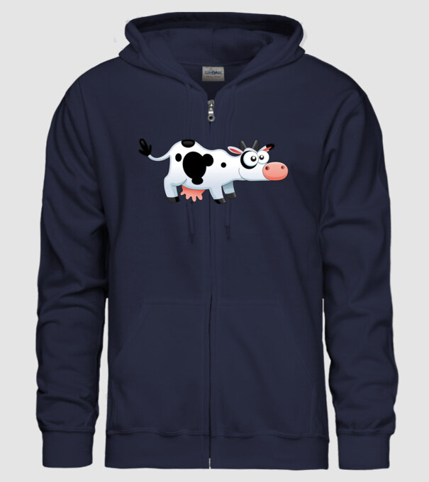Cow model albastru închis pe tricou