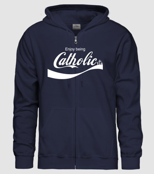 ChatoliCoke model albastru închis pe tricou