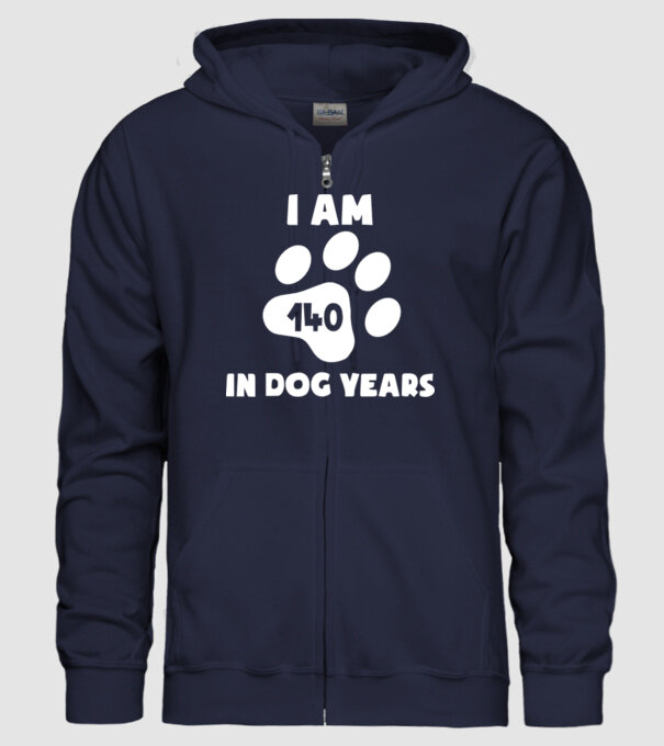 Dog Year - 140 model albastru închis pe tricou
