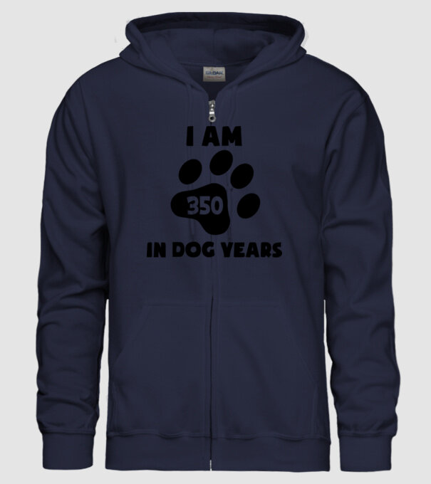 Dog Year - 350 model albastru închis pe tricou