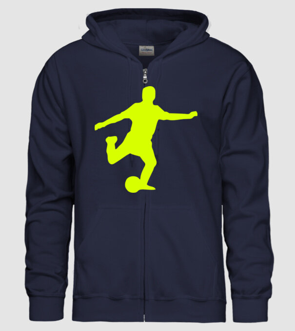 fotbal 2 model albastru închis pe tricou