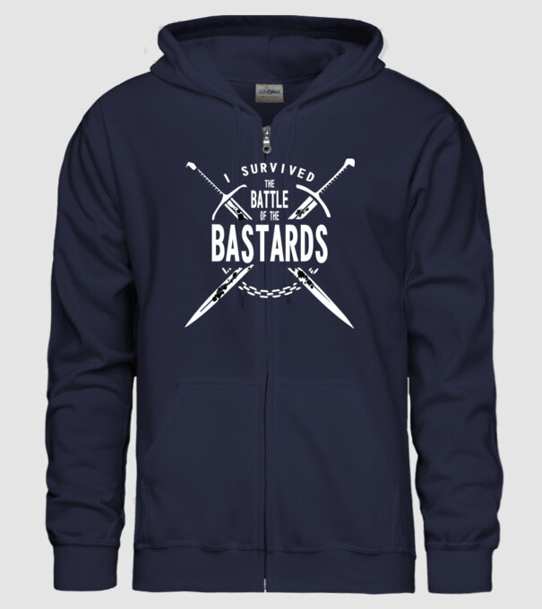 I survived the battle of the bastards model albastru închis pe tricou