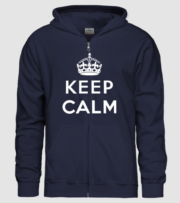 keep calm blank model albastru închis pe tricou
