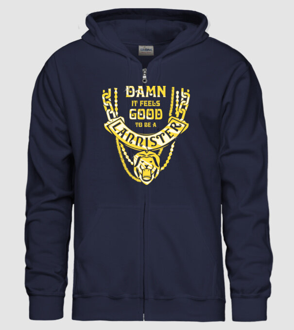 Lannister damnit model albastru închis pe tricou