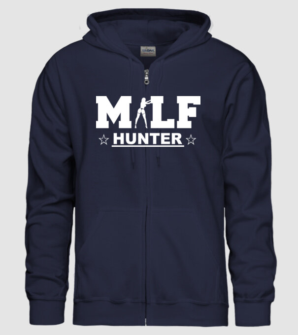 Milf model albastru închis pe tricou