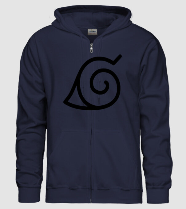 simbol naruto model albastru închis pe tricou