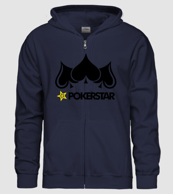 Pokerstar 2 model albastru închis pe tricou