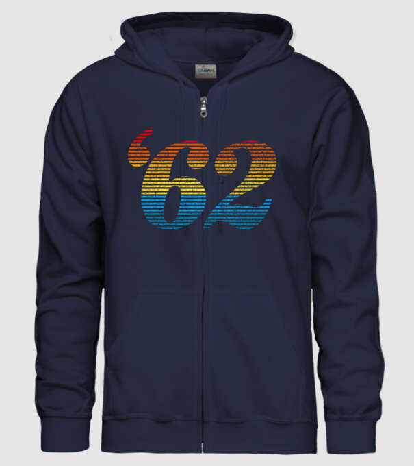 Retro Birthday 1962 model albastru închis pe tricou