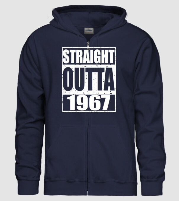 Straight Outta - 1977 model albastru închis pe tricou