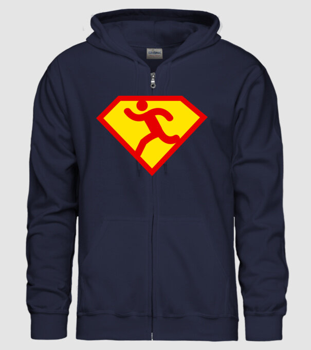 Supersportiv ATLET model albastru închis pe tricou
