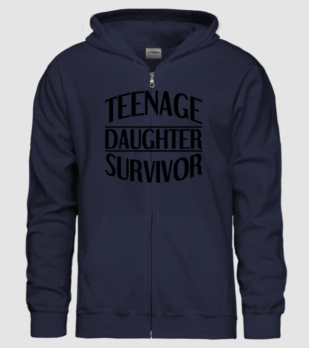 teenage daughter survivor model albastru închis pe tricou